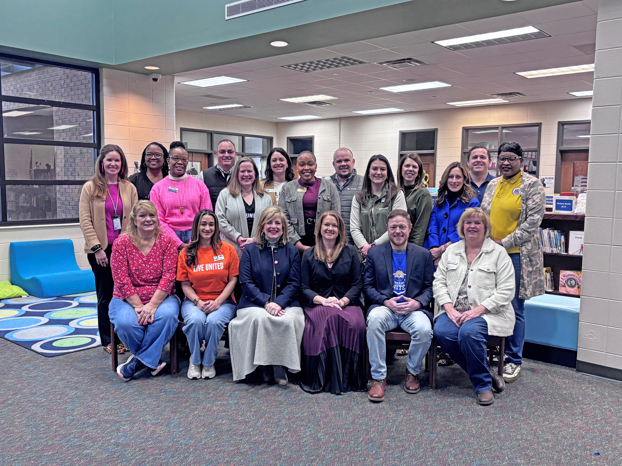 Representatives from United Way, Bryan County Schools, and local and state government
